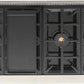 Kucht Professional 48" 6.7 cu. ft. Natural Gas Range in Stainless Steel with Black Accents, KFX480-K