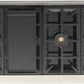 Kucht Professional 48" 6.7 cu. ft. Propane Gas Range in Stainless Steel with Blue Accents, KFX480/LP-B