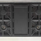 Kucht Professional 36" 5.2 cu. ft. Natural Gas Range in Stainless Steel with Blue Accents, KFX360-B