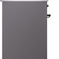 ILVE Nostalgie II 30" Dual Fuel Natural Gas Range in Matte Graphite with Bronze Trim, UP30NMPMGB