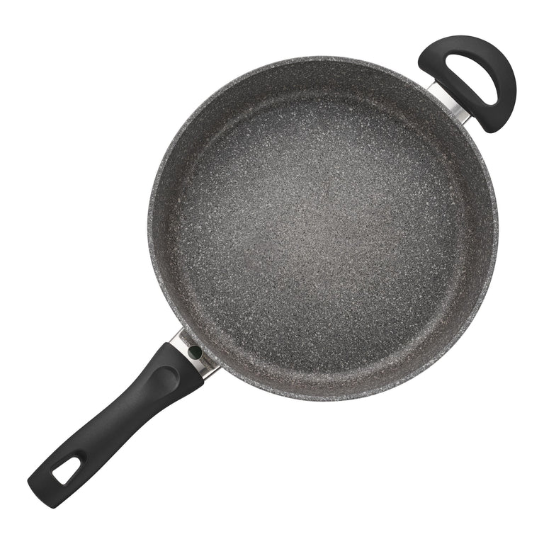 Ballarini 3.8 Qt. Aluminum Nonstick Sauté Pan and Lid w/ Helper Handle, Parma Series