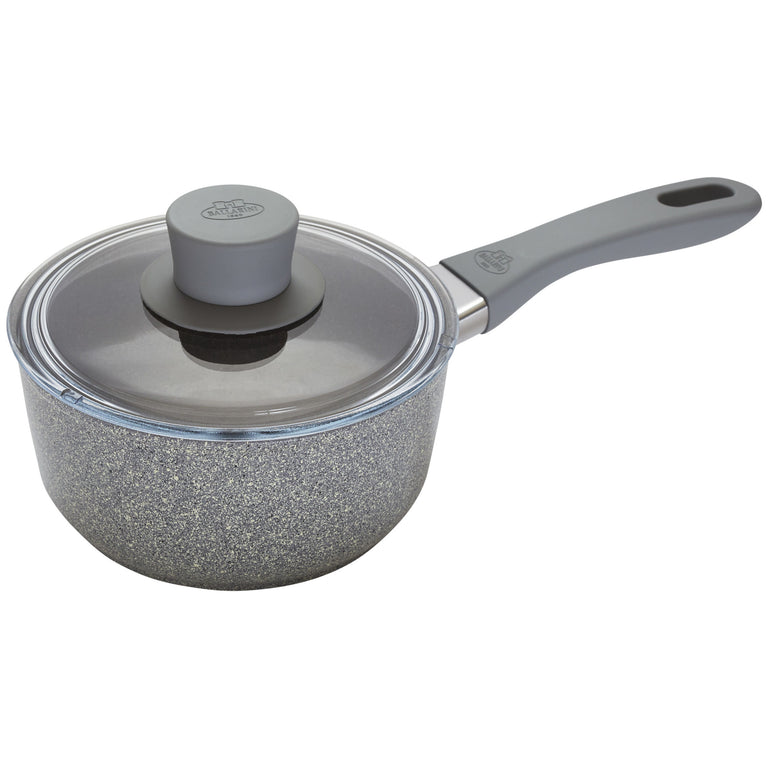 Ballarini 1.5 Qt. Aluminum Nonstick Sauce Pan and Lid, Parma Plus Series