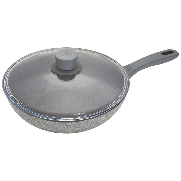 Ballarini 11" Aluminum Nonstick Wok and Lid, Parma Plus Series