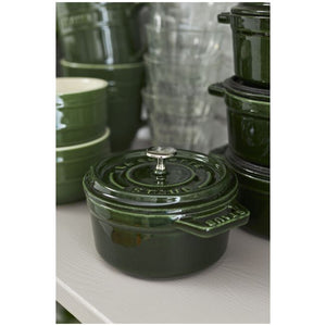Staub Cast Iron 0.25-qt Mini Round Dutch Oven - Basil