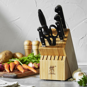 ZWILLING 7pc Knife Set in Bamboo Block, Professional "S" Series