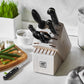 ZWILLING 7pc Knife Set in Solid White Rubberwood Block, Professional "S" Series