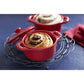 Staub Stoneware 3-pc Mini Round Cocotte Set - Cherry