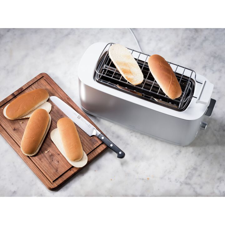 Zwilling Toaster 無煙ロースター シルバー 二重トースター ZWILLING Enfinigy 2 Long Slot Toaster in Silver