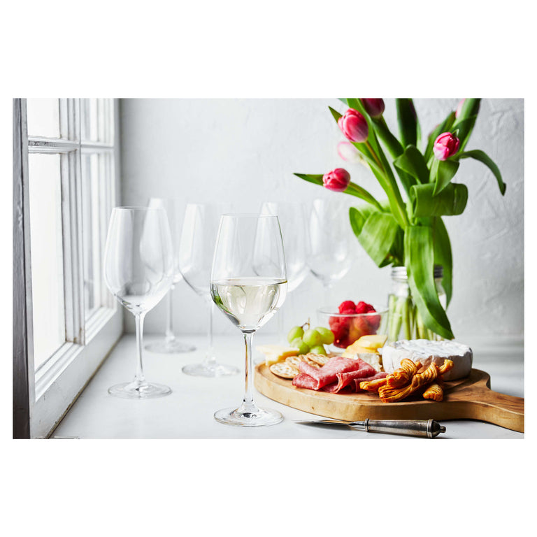 ZWILLING 6pc Burgundy White Wine Glass Set, Prédicat Glassware Series