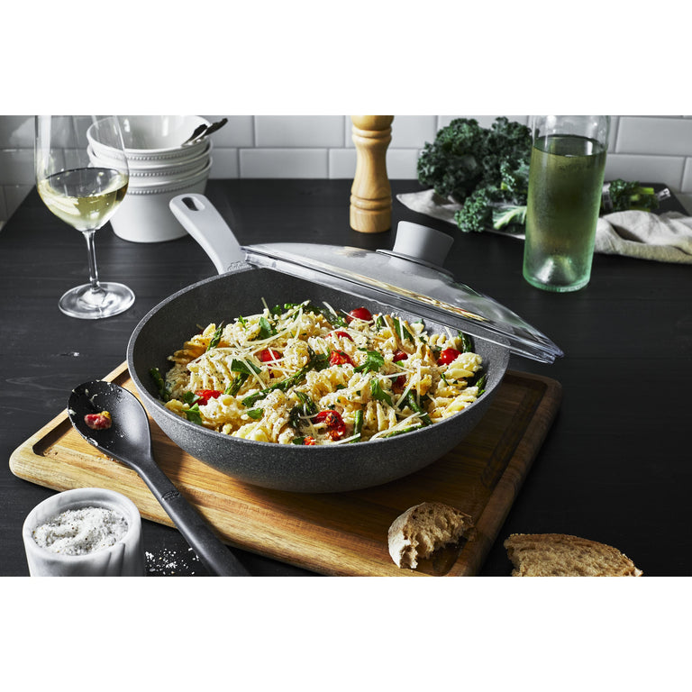 Ballarini 11" Aluminum Nonstick Wok and Lid, Parma Plus Series