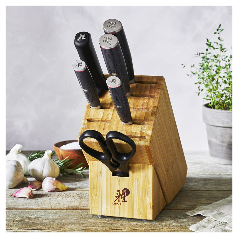 Miyabi 7pc Knife Set in Bamboo Block, Kaizen II Series