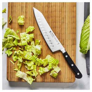 Henckels 7" Hollow Edge Rocking Santoku Knife, Classic Precision Series