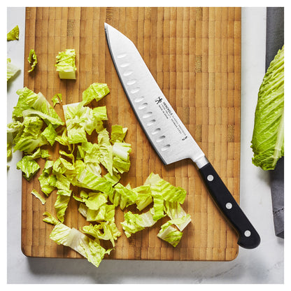 Henckels 7" Hollow Edge Rocking Santoku Knife, Classic Precision Series