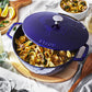 Staub Cast Iron 3.75-qt Essential French Oven Rooster Lid - Dark Blue