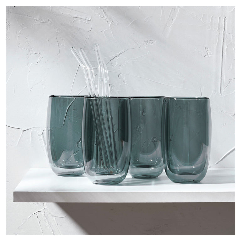 Zwilling Sorrento Double Wall Glassware 8-pc, Latte Glass Set