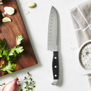 Henckels 7" Hollow Edge Santoku Knife, Statement Series