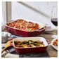 Staub Stoneware 2-pc Rectangular Baking Dish Set - Rustic Red
