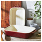 Staub Stoneware 2-pc Rectangular Baking Dish Set - Rustic Red