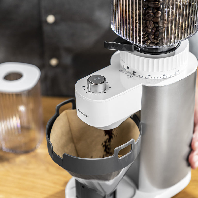 ZWILLING Coffee Bean Grinder in Silver, Enfinigy Series