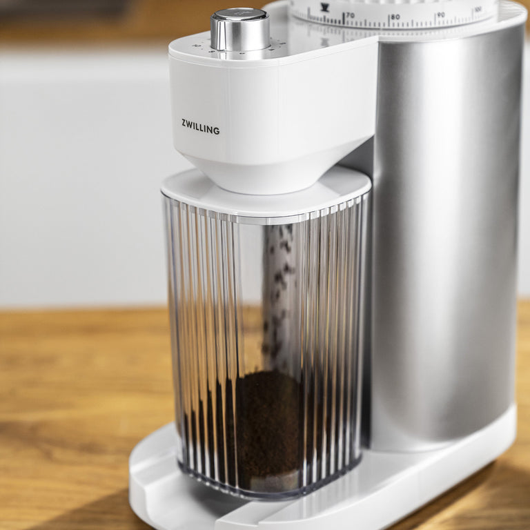 ZWILLING Coffee Bean Grinder in Silver, Enfinigy Series