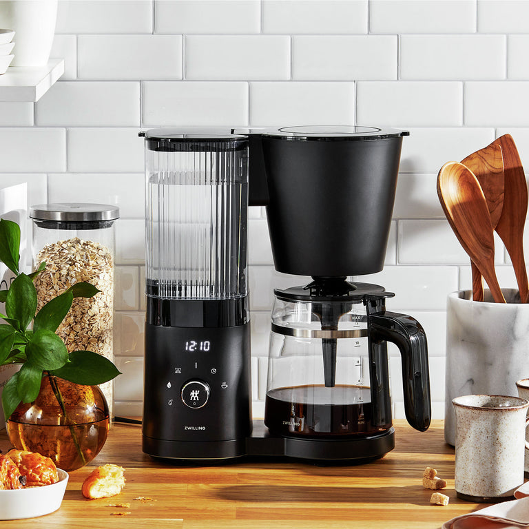 ZWILLING Glass Drip Coffee Maker in Black, Enfinigy Series