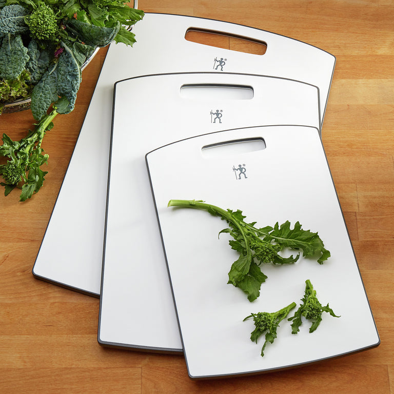 Henckels 3pc Plastic Cutting Board Set in Gray