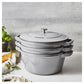 Staub Cast Iron Stackable 4-pc Set - Graphite Grey