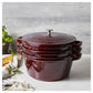 Staub Cast Iron Stackable 4-pc Set - Grenadine