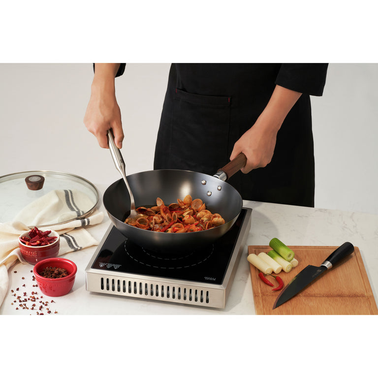 ZWILLING 12" Carbon Steel Wok and Lid, Dragon Series