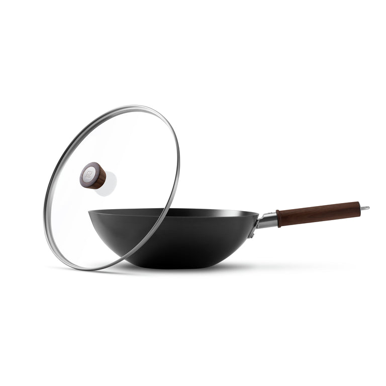 ZWILLING 12" Carbon Steel Wok and Lid, Dragon Series