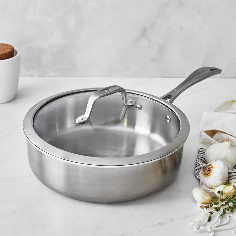 ZWILLING 3 Qt. Stainless Steel Sauté Pan, Spirit 3-Ply Series