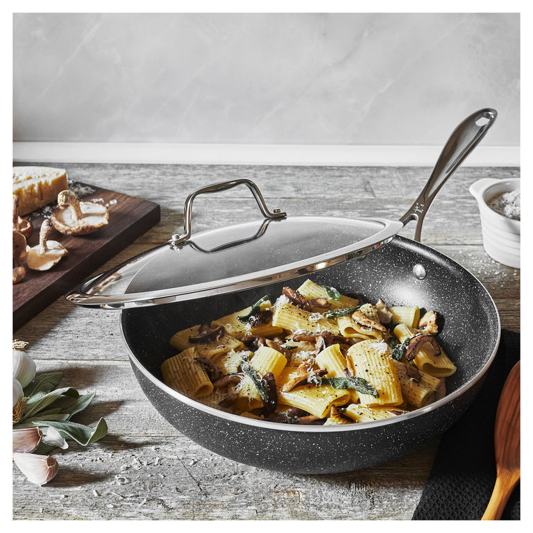 Henckels 11" Aluminum Non-Stick Perfect Pan with Lid, Capri Notte Series