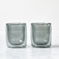 ZWILLING 2pc Tumbler Glass Set in Smoke Grey, Sorrento Double Wall Glassware Series