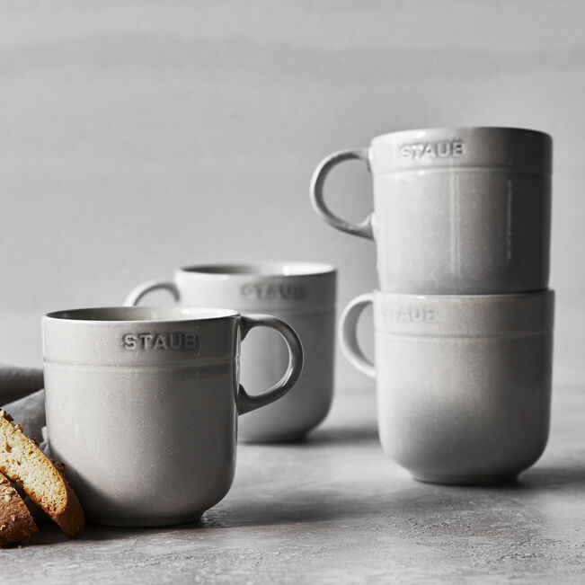 Staub Dinnerware 16-oz Mug Set (4-pc) - White Truffle