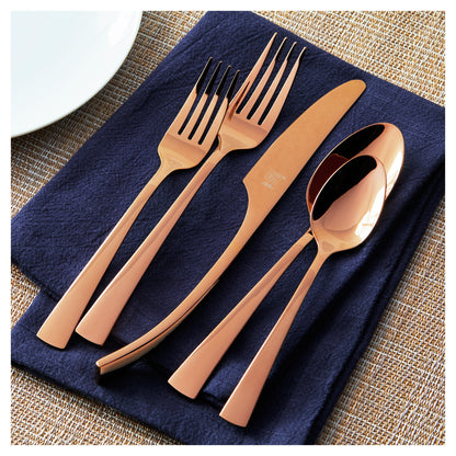 ZWILLING 20pc Bellasera Rose Gold Stainless Steel Flatware Set