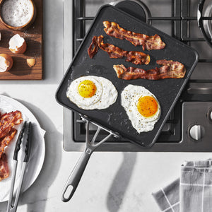 ZWILLING 11" Aluminum Hard Anodized Non-Stick Square Griddle Pan, Motion Series