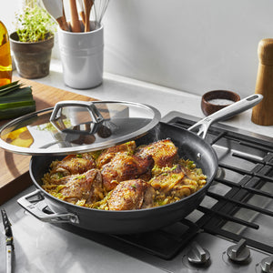 ZWILLING 5 Qt. Aluminum Hard Anodized Non-Stick Deep Fryer, Motion Series
