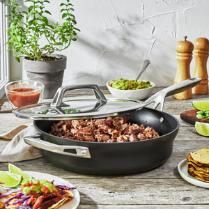 ZWILLING 3 Qt. Aluminum Hard Anodized Non-Stick Sauté Pan, Motion Series