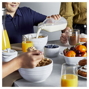 Staub Stoneware 2-pc Prep Bowl Set (8oz) - White