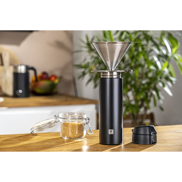 ZWILLING Stainless Steel Pour Over Coffee Dripper, Sorrento Double Wall Glassware Series