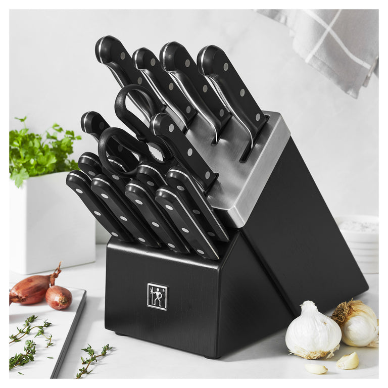 Henckels 16pc Knife Set in Self-Sharpening Block, Solution Series