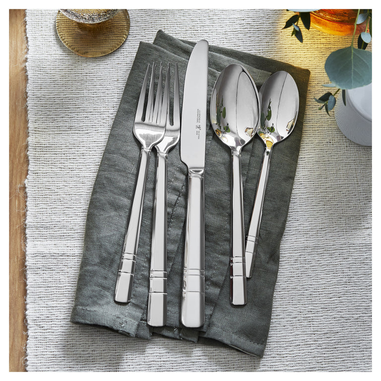 Henckels 65pc Madison Square Stainless Steel Flatware Set