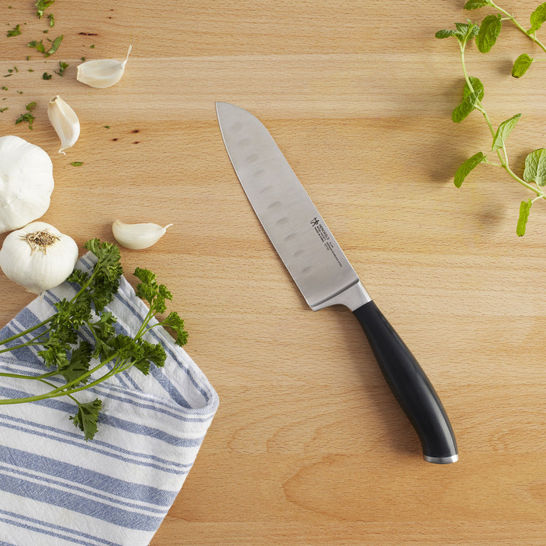 Henckels 5" Hollow Edge Santoku Knife, Elan Series