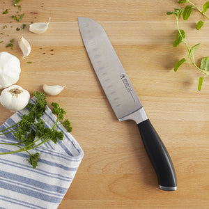 Henckels 7" Hollow Edge Santoku Knife, Elan Series
