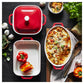 Staub Ceramic 3 Piece Baking Dish Set in Cherry Red