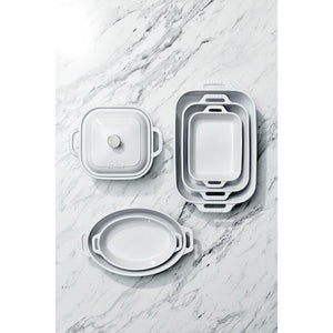 Staub Stoneware 2-pc Oval Baking Dish Set - White