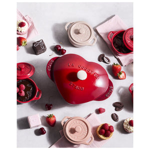 Staub Cast Iron 1.75-qt Heart Dutch Oven - Cherry