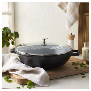 Staub Cast Iron 4.5-qt Perfect Pan - Black
