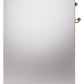 ILVE Nostalgie II 30" Dual Fuel Propane Gas Range in Stainless Steel with Brass Trim, UP30NMPSSGLP