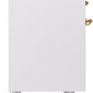 ILVE Nostalgie II 40" Induction Range with Element Stove and Electric Oven in White with Brass Trim, UPDI406NMPWHG